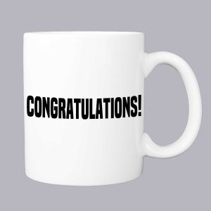 Congratulations fehér