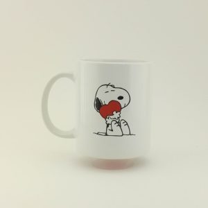 Snoopy szívvel kávés bögre