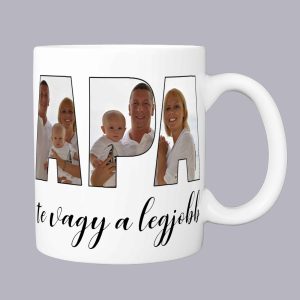 Te vagy a legjobb apa! bögre saját fotóval
