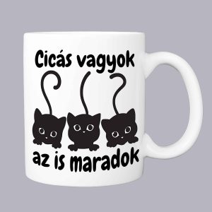 Cicás vagyok bögre