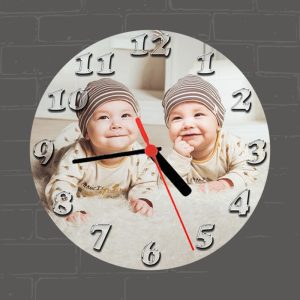 Babás falióra saját fotóval