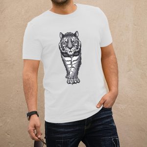 Tigris fehér póló