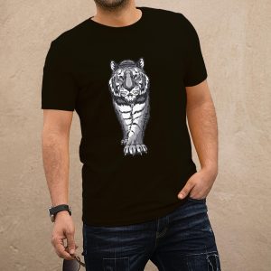 Tigris (B) fekete póló