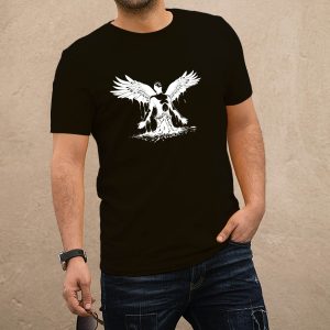 Angyal fekete póló