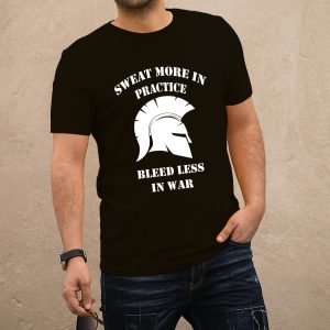 Spartan fekete póló