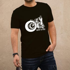 Born to ride fekete póló