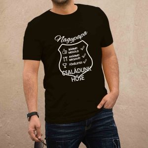 NAGYPAPA fekete póló