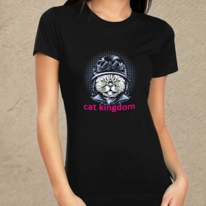 Cat kingdom - fekete női póló