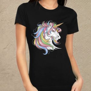 Unicorn - fekete női póló