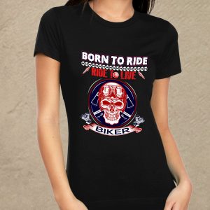 Biker - fekete női póló