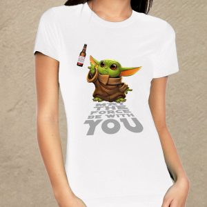 Baby Yoda - fehér női póló