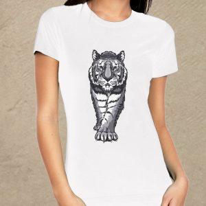 Tigris fehér női póló