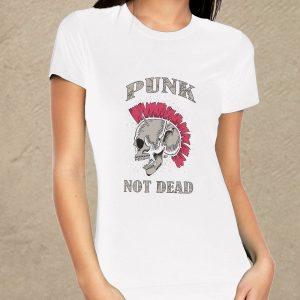 Punk not dead fehér női póló