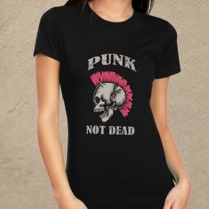 Punk not dead fekete női póló