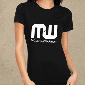 Modern Warrior fekete női póló