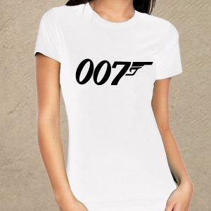 007 fehér női póló