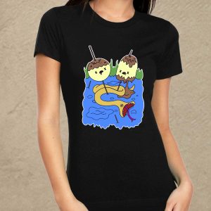 Princess-Bubblegum fekete női póló