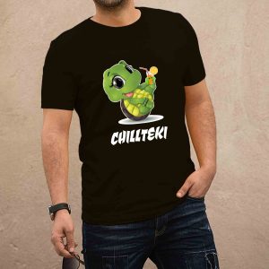 Chillteki fekete póló