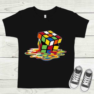Rubik kocka fekete gyermek póló