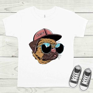 Mops fehér gyermek póló