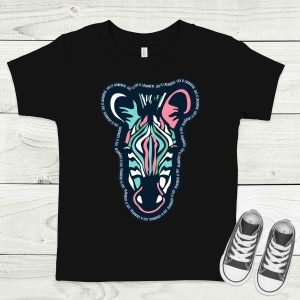 Zebra fekete gyermek póló