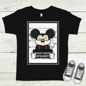 Wanted fekete gyermek póló