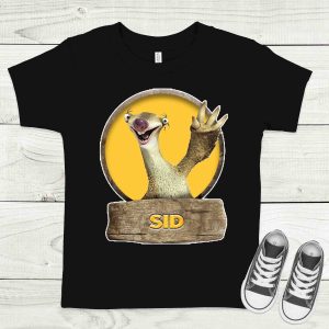 Sid integet fekete gyermek póló