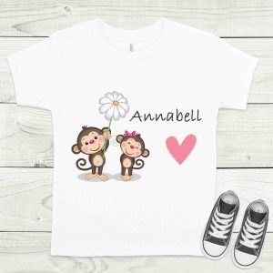 Makik fehér gyermek póló névvel