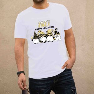 Szilveszteri gnómok fehér férfi póló