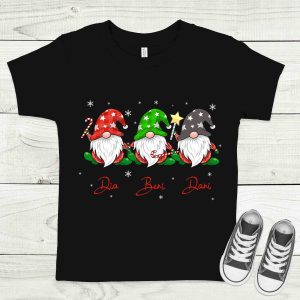 Karácsonyi manók fekete gyermek póló nevekkel