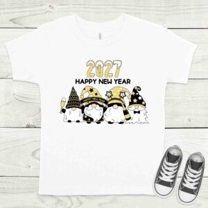 Szilveszteri gnómok fehér gyermek póló