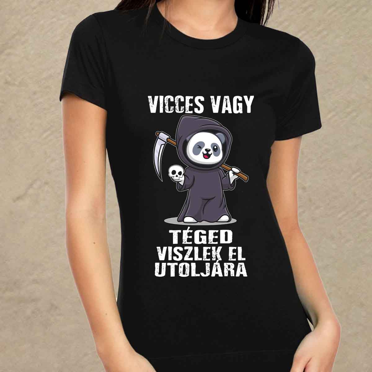 Vicces vagy fekete női póló