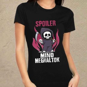 Spoiler fekete női póló