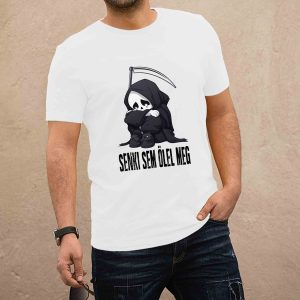 Senki sem ölel meg fehér férfi póló