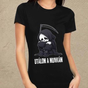 Utálom a munkám fekete női póló