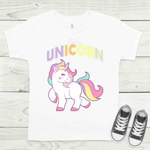 Team Unicorn fehér gyermek póló