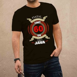 Fiatal-idős fekete férfi póló (életkor)