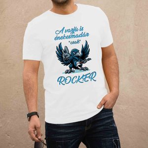 Rocker fehér férfi póló